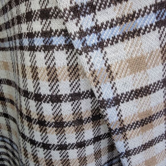 Timing Nwt Buckle long knit plaid blazer jacket size Large - Picture 4 of 7